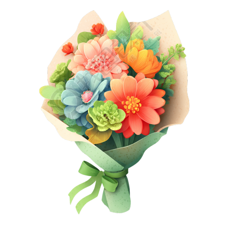 教师节花束矢量素材