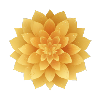 金色花卉简约素材