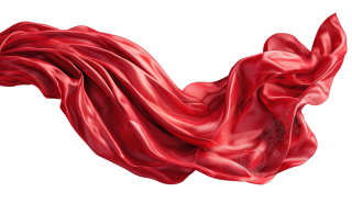 红丝带国庆节插画