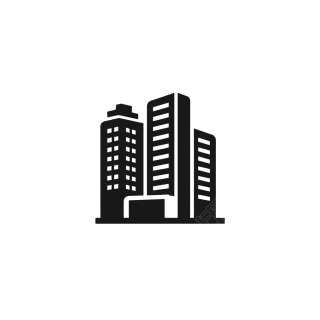 城市楼房简约插画