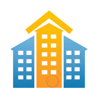 城市楼房简约插图