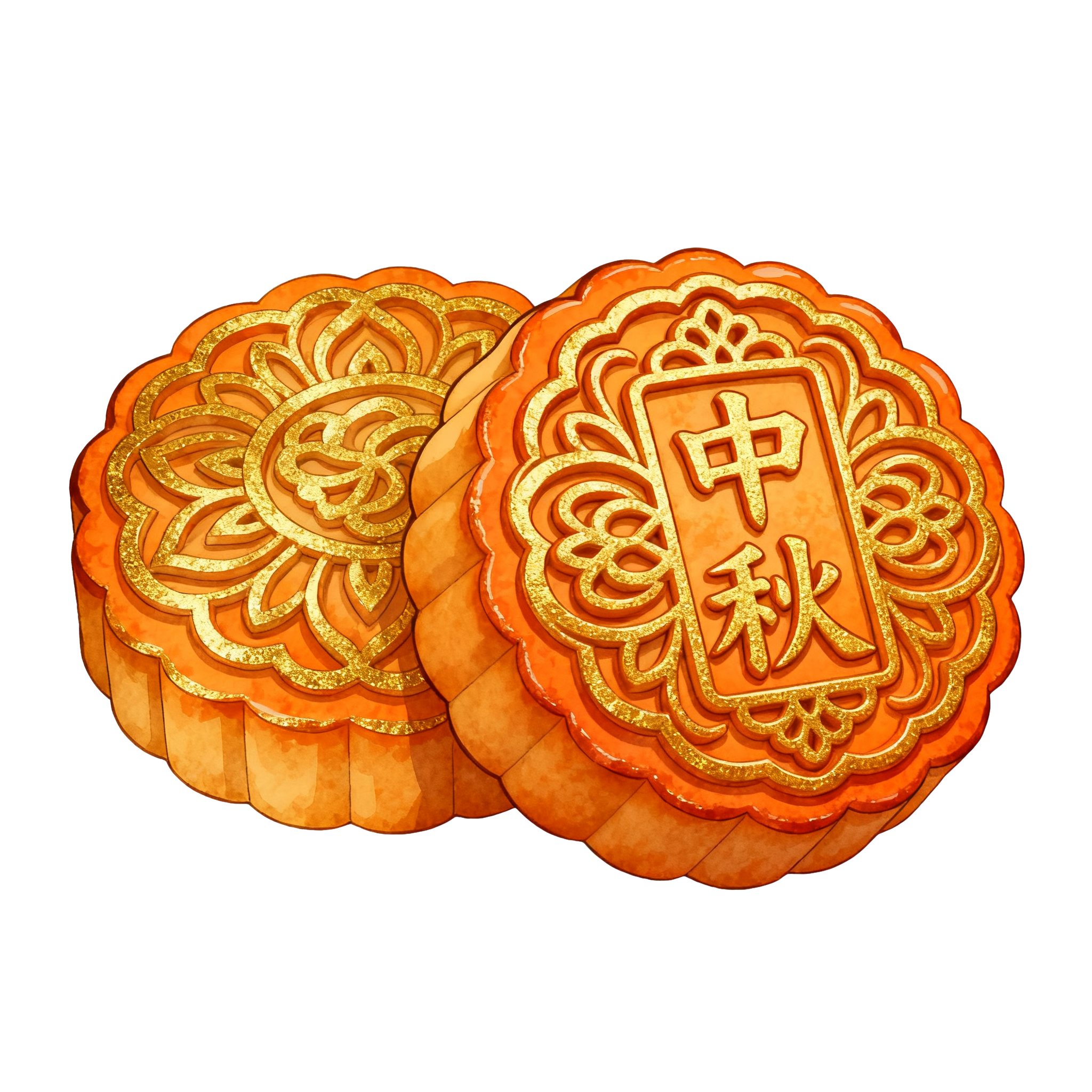 中秋节月饼插画