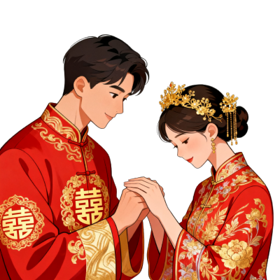 传统婚礼插图