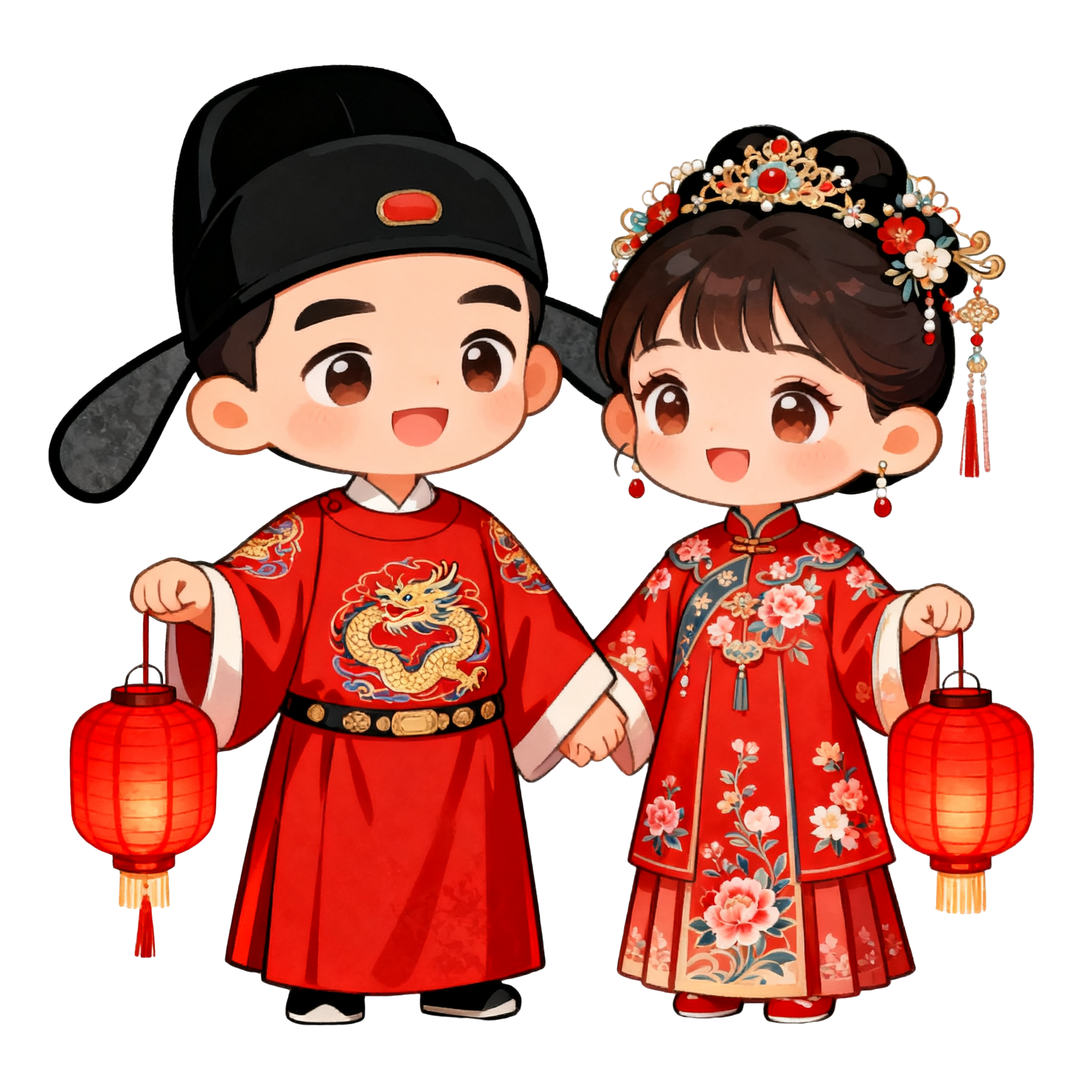 传统婚礼插画