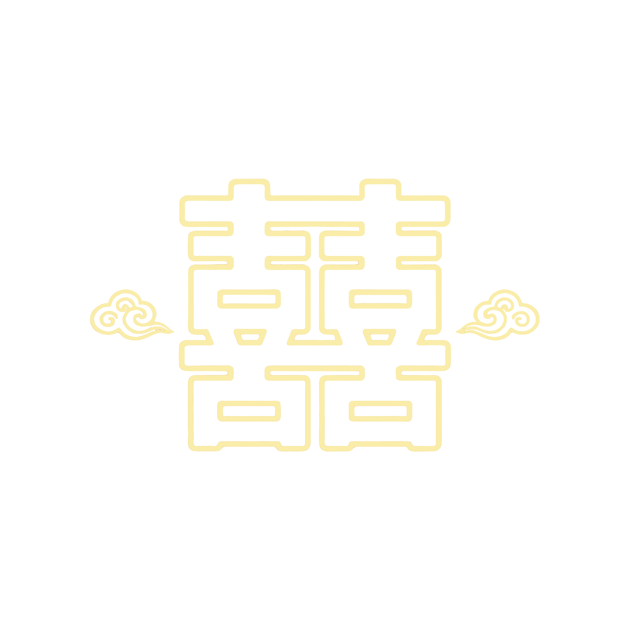 金色囍字高清元素