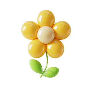 3D花卉黄色素材