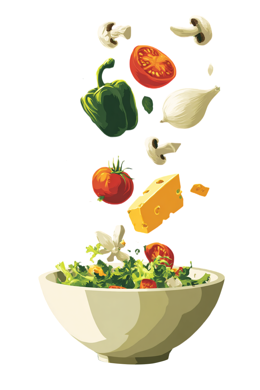 新鲜蔬菜沙拉插图