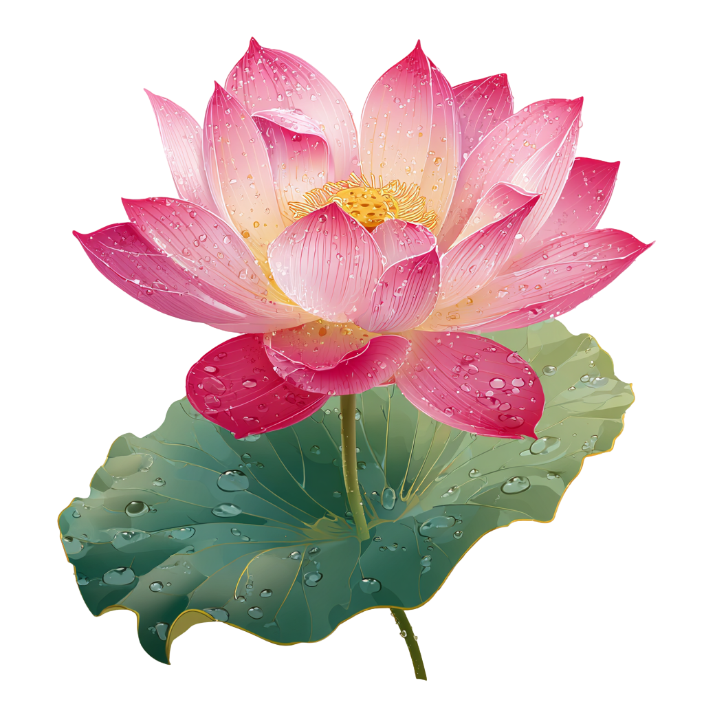 粉色荷花插图