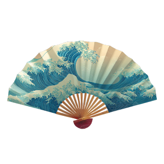 国风扇子文化传承插画