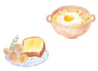 早餐煎蛋幼儿园食谱素材