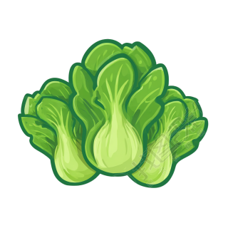 白菜卡通元素