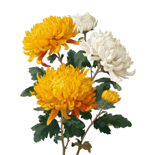 重阳节菊花插画