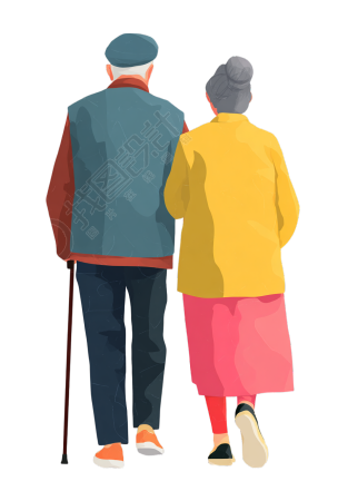 敬老幸福老人插图