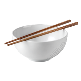 白色碗筷素材