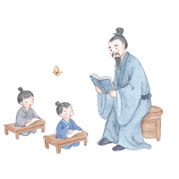 古风人物传统教育插图