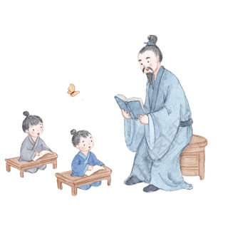 古风人物传统教育插图