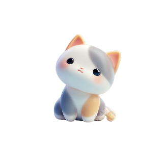 3D猫咪卡通元素