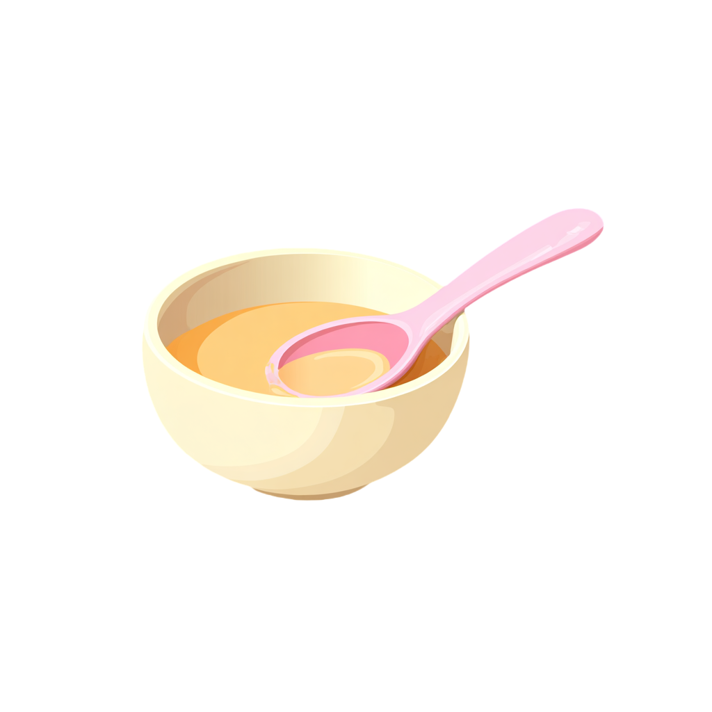 幼儿园食谱白粥插画