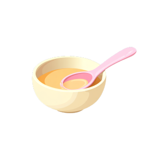 幼儿园食谱白粥插画