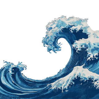 海浪可商用插图
