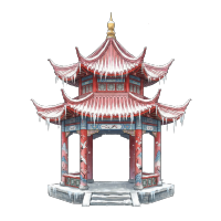 雪中凉亭国风插图
