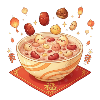 腊八粥商用插图