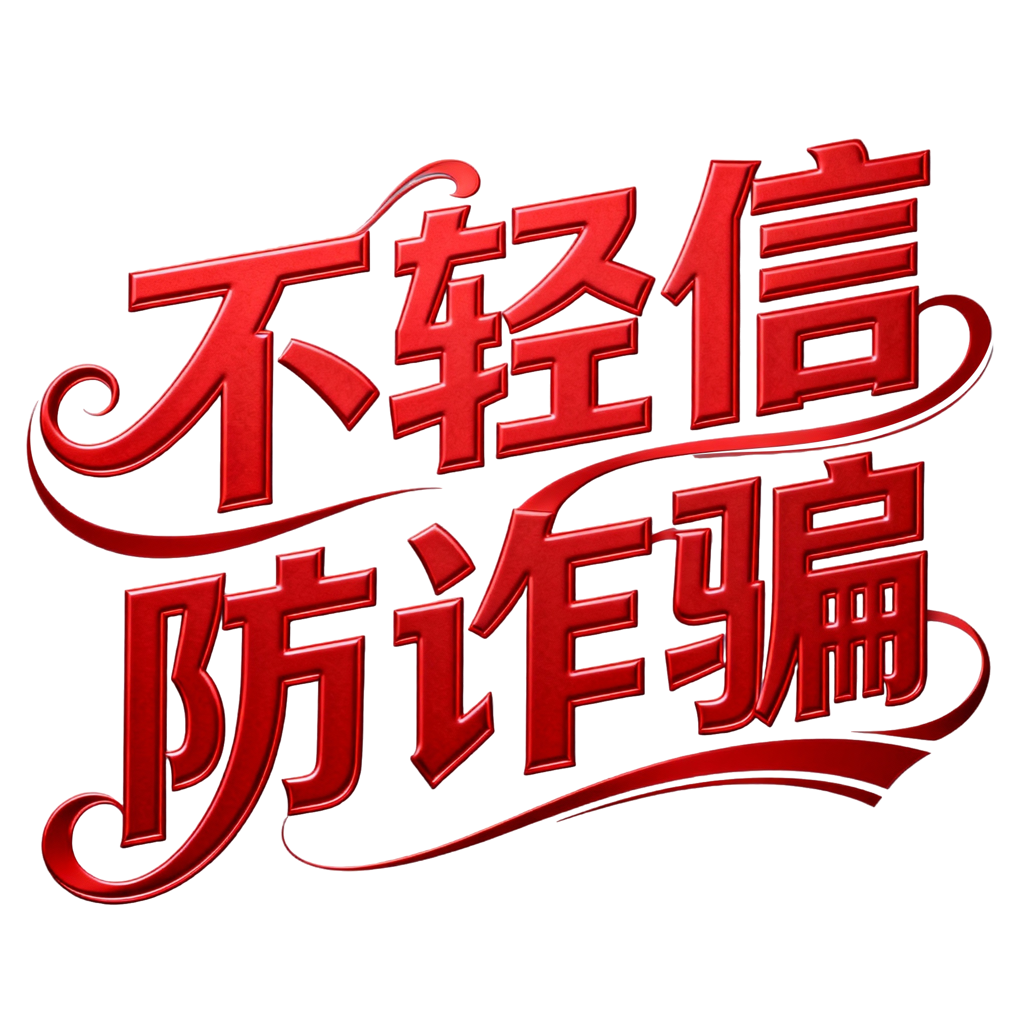 不轻信防诈骗