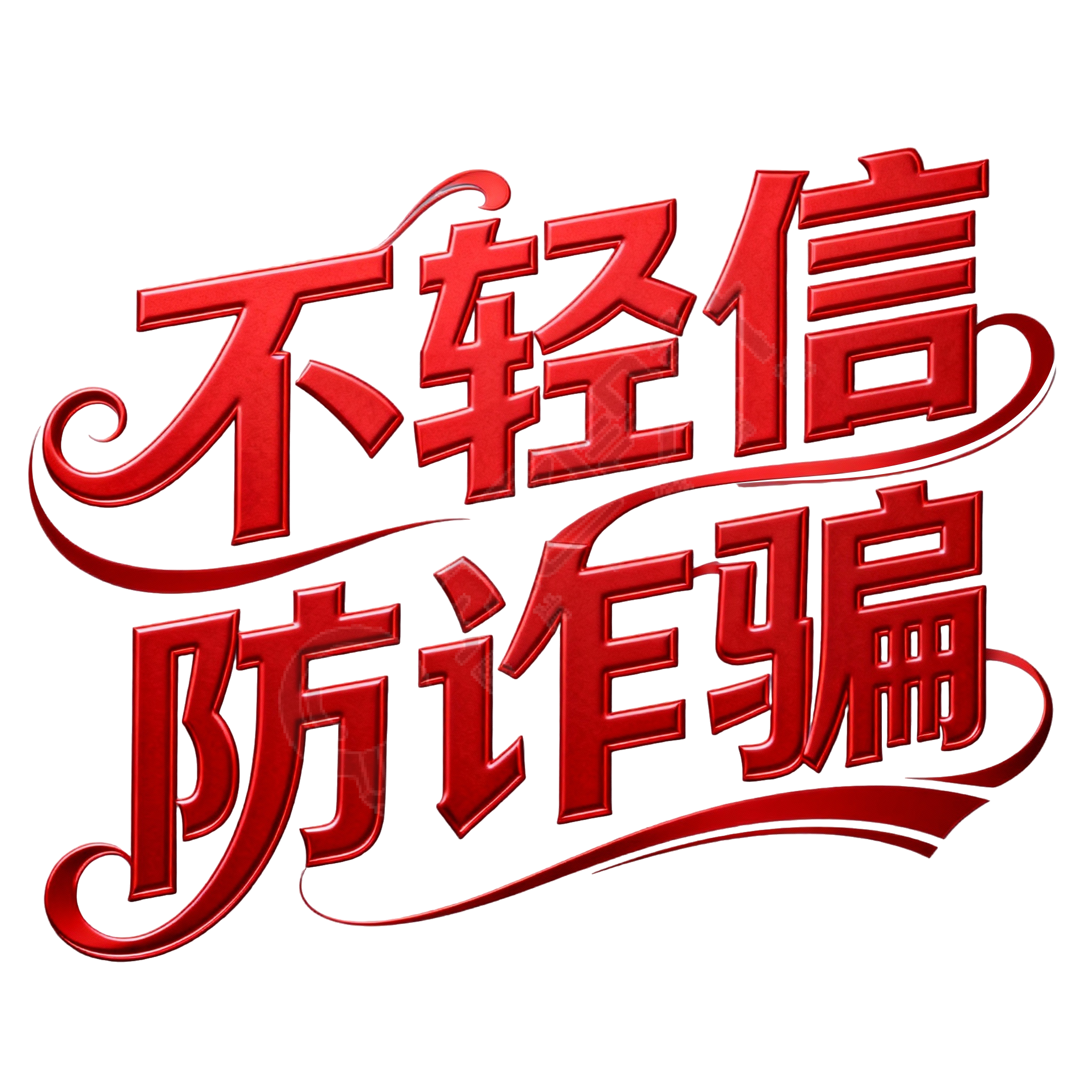 不轻信防诈骗
