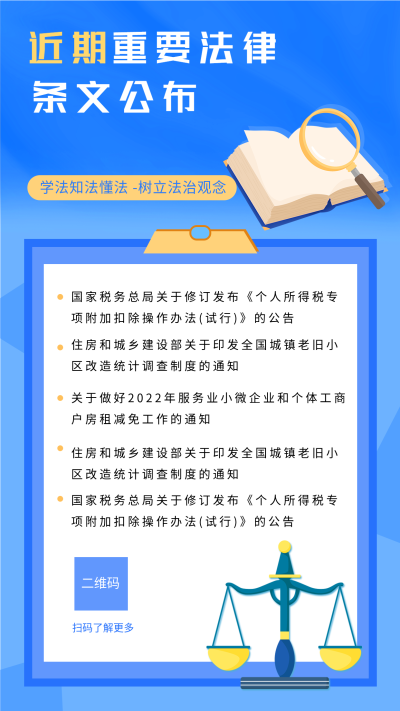 近期法律条文公布海报