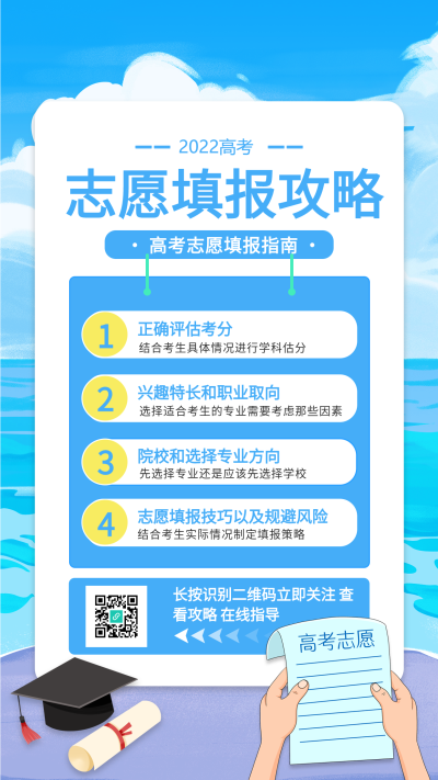 高考志愿填报指南攻略海报