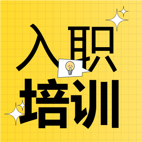 黄色格子星星入职培训次图