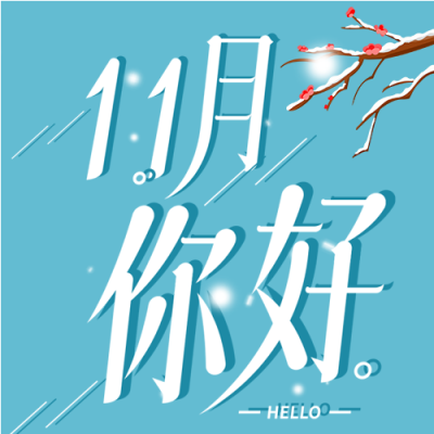 梅花树枝下雪11月你好次图