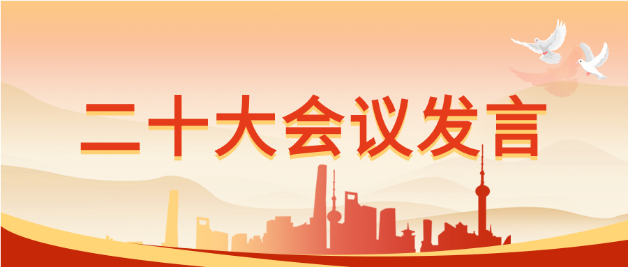 红色党政城市剪影二十大会议首图