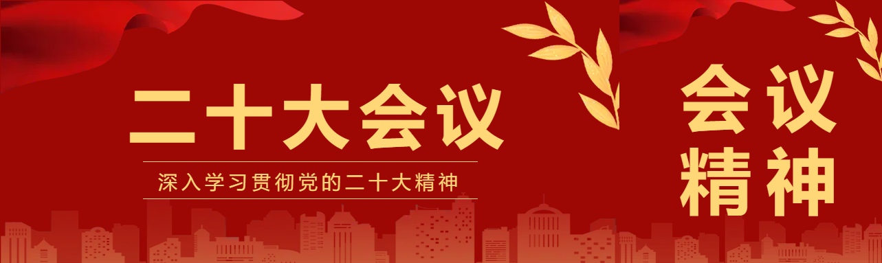 红色二十大会议公众号封面图