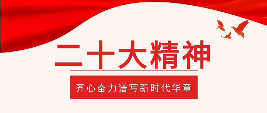 红色党政类二十大会议公众号首图