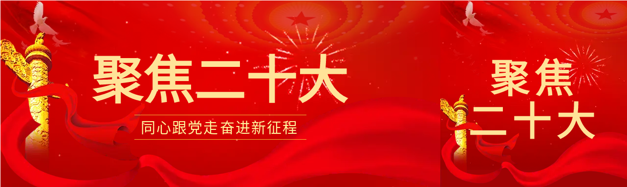 聚焦二十大奋进新征程公众号封面图
