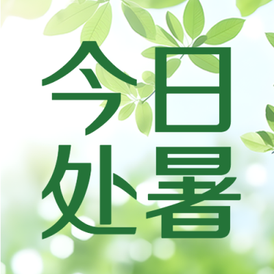 今日处暑酷暑敛温凉至创意微信公众号次图