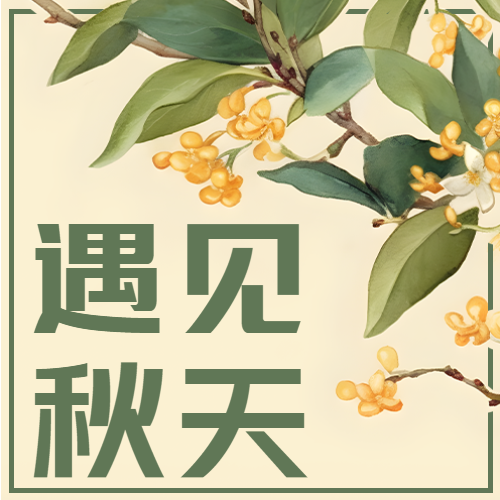 小清新桂花遇见秋天微信公众号次图