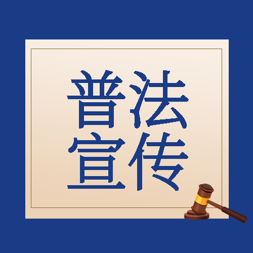 全民普法宣传卡通法槌简约微信公众号次图
