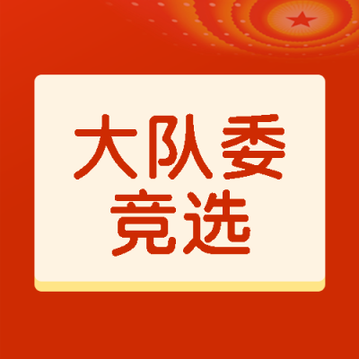 红色简约大队委文艺委员竞选微信公众号次图