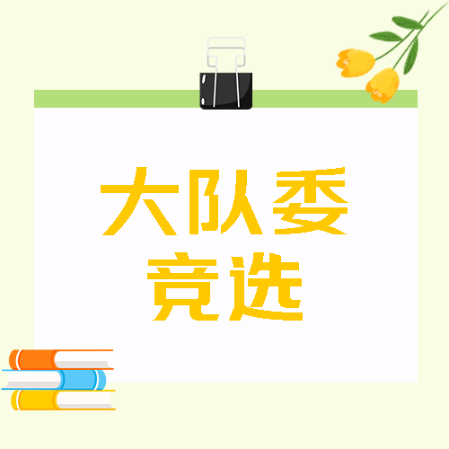 创意长尾夹中学生大队委竞选微信公众号次图