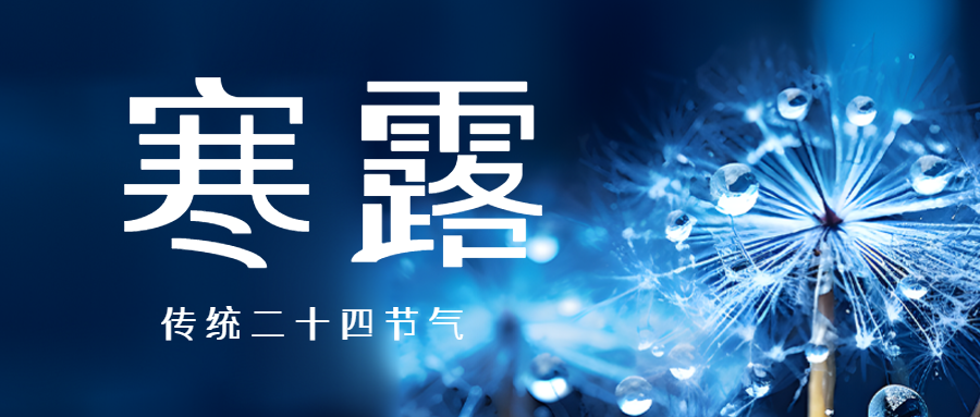 清晨蒲公英上的露珠寒露时节微信公众号首图