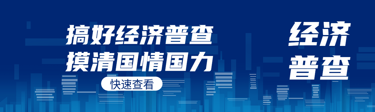 搞好经济普查摸清国情国力公众号封面图