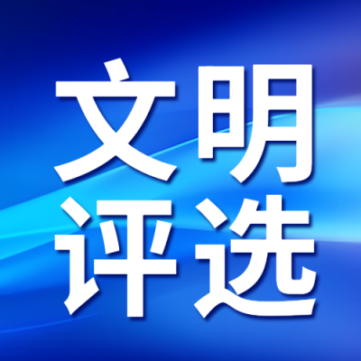 文明评选投票活动蓝色简约微信公众号次图