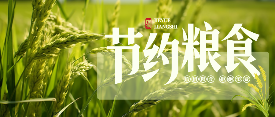 创意绿色世界粮食日抵制浪费微信公众号首图