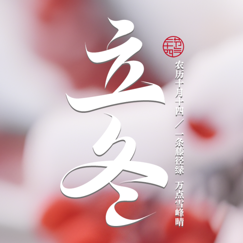 朦胧感24节气立冬万物休养微信公众号次图
