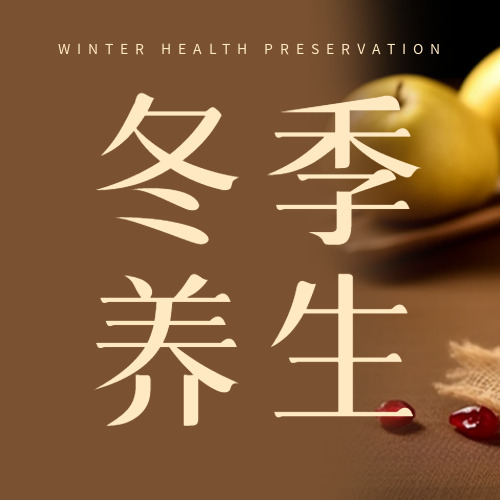 高级感棕色渐变冬季养生微信公众号次图