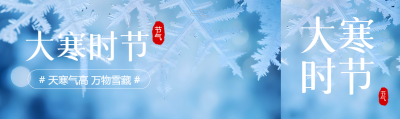 大寒时节万物雪藏公众号封面图