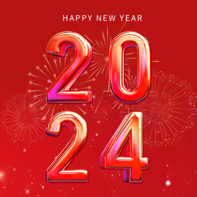 喜迎2024简约烟花微信公众号次图