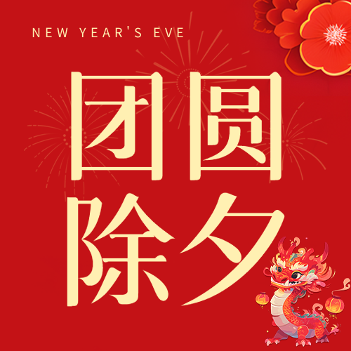 团圆除夕简约宣传微信公众号次图